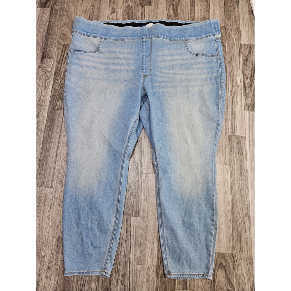 Old Navy Jeggings Women 28 Short Light Wash Blue Mid-Rise Stretch Pull On